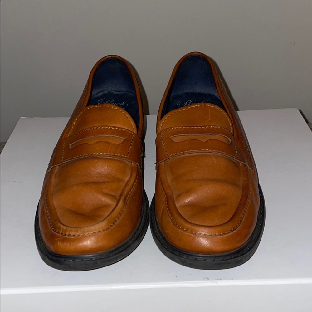Cole Haan Tan Leather Slip-On Loafers